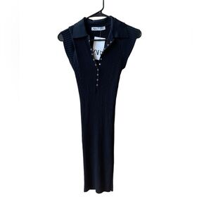 Zara Black Midi Dress